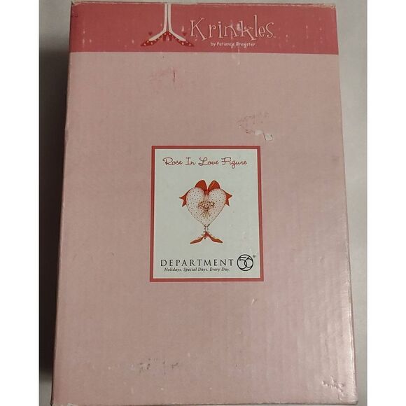 KRINKLES by Patience Brewster.  ROSE IN LOVE FIGURE Department 56. 8" tall. - Picture 3 of 9